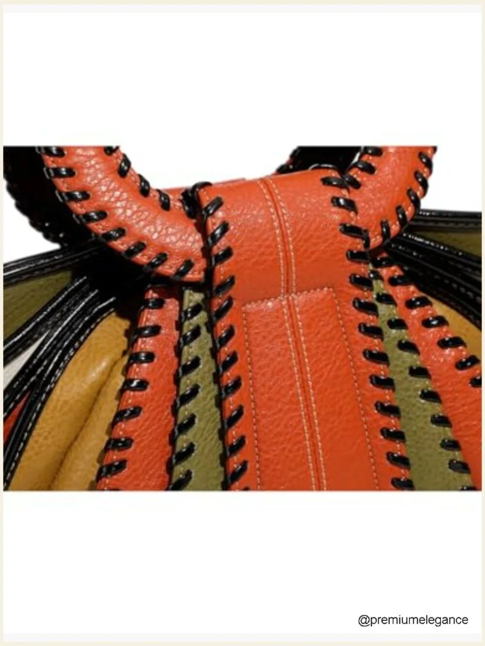 Multicolor Top Handle Satchel Crossbody Bag Large Capacity Purse